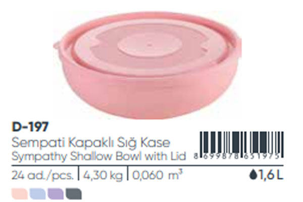 Shallow Bowl with Lid