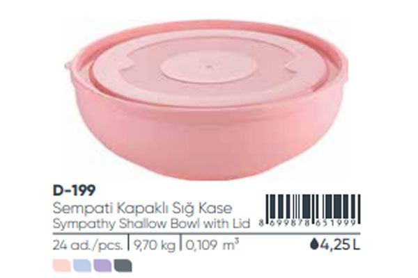 Shallow Bowl with Lid